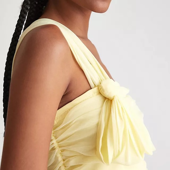 ✨ Anthropologie Tulle Bow Top Sz L - Picture 2 of 5